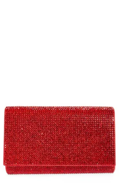 Judith Leiber Couture Fizzy Beaded Clutch In Silver/siam