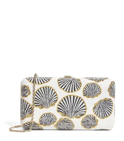 Judith Leiber Midnight Mollusk Clutch Bag In White