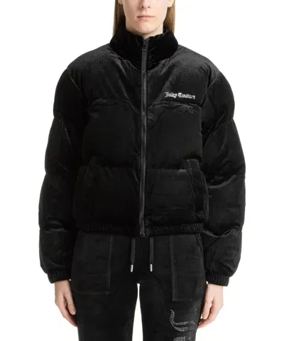 Juicy Couture Down Jacket In Black