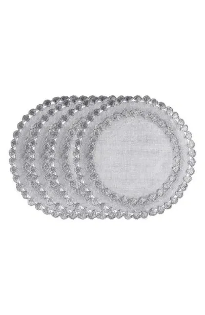 Juliska Isadora Silver Placemats, Set Of 4