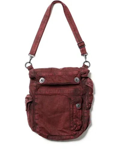 Julius Gasmask Shoulder Bag In Red