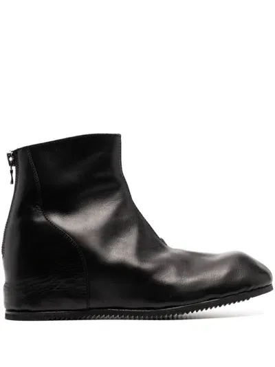 Julius Hidden Heel Boots In Black