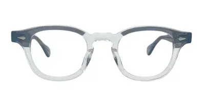 Julius Tart Optical Ar 46x24 - Grey Crystal Brow Rx Glasses In Gray