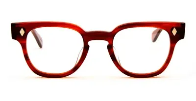 Julius Tart Optical Bryan 48x24 - Demi Amber Rx Glasses In Red