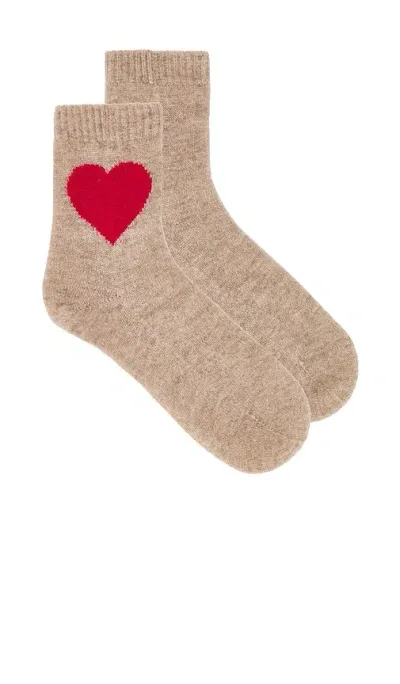 Jumper 1234 Heart Socks In Brown