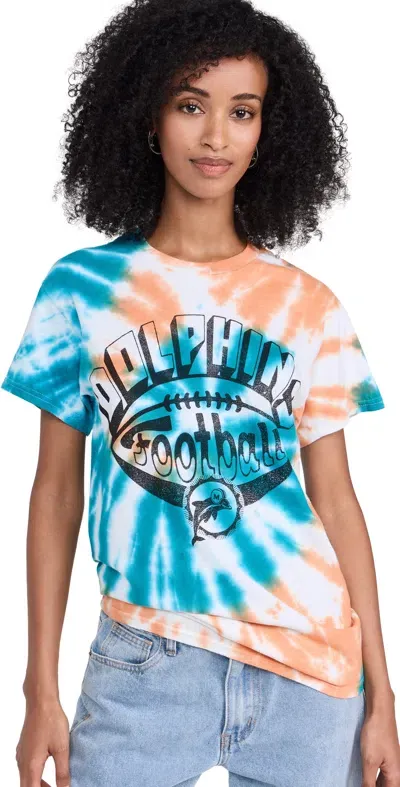 Junk Food Dolphins Football Tie Dye Tee Tie Dye