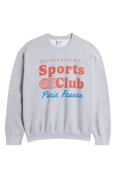 Junk Food International Sports Club Sweatshirt In Sport Grey