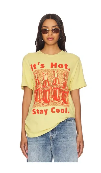 Junk Food It's Hot Stay Cool Tee In Yellow