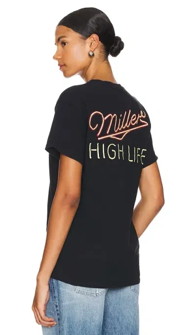 Junk Food Miller High Life Neon Tee In 黑色