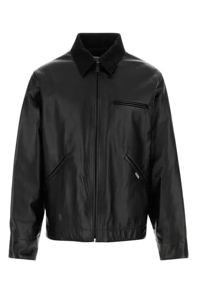 Junya Watanabe Black Leather  X Carhartt Jacket