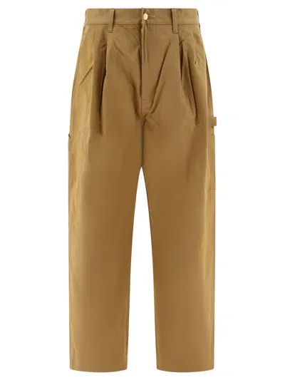 Junya Watanabe X Carhartt Double Pence Pants In Beige