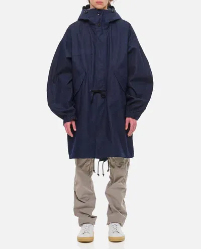 Junya Watanabe X C.p. Company Parka In Indigo