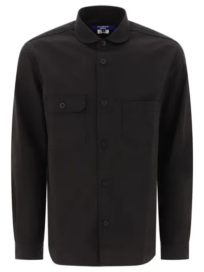 Junya Watanabe Patchwork Overshirt In Black