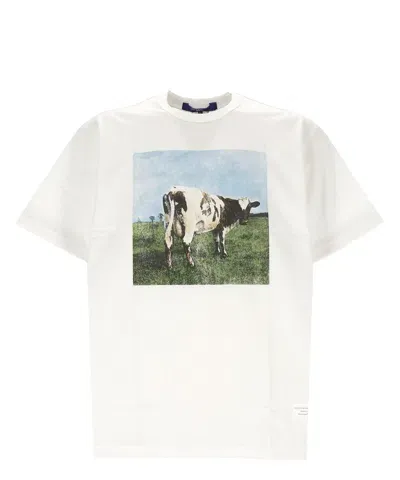 Junya Watanabe White Print Cotton T-shirt