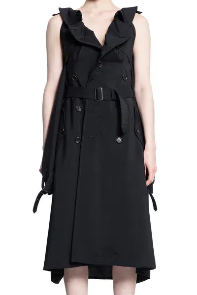 Junya Watanabe Trench Coats In Black