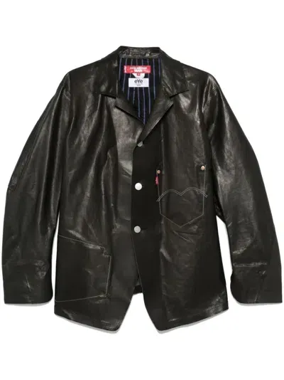 Junya Watanabe X Levis Leather Jacket In Black