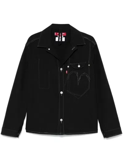 Junya Watanabe Black Contrasting Shirt Jacket