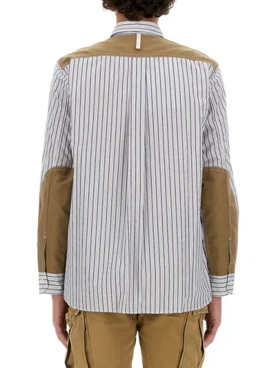 Junya Watanabe Zippered Shirt In Multicolour