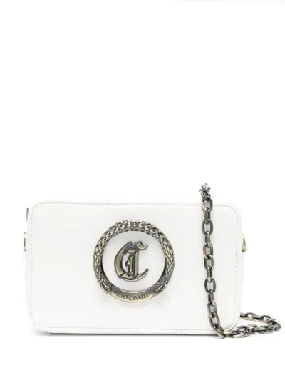 Just Cavalli Logo-plaque Cross Body Bag In White