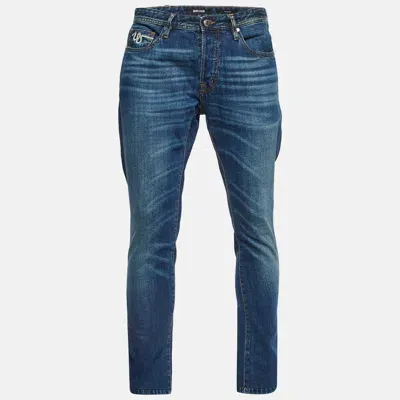 Pre-owned Just Cavalli Blue Denim Regular Fit Jeans M/waist 36"