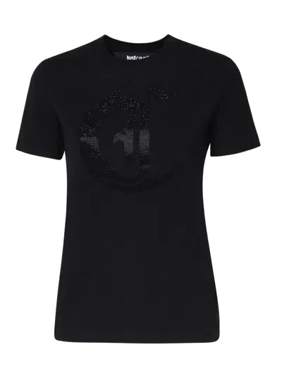 Just Cavalli Cotton T-shirt In Negro