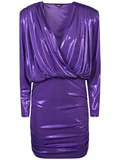 Just Cavalli Dresses In Purple