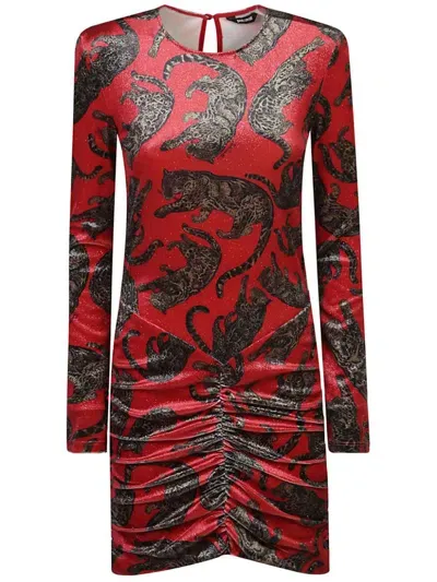 Just Cavalli Dresses In Red