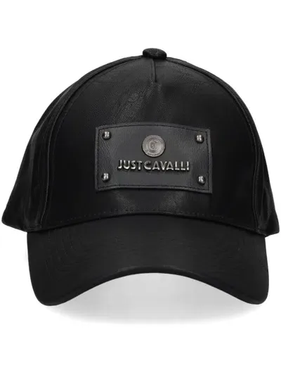 Just Cavalli Logo-plaque Baseball Cap In 黑色