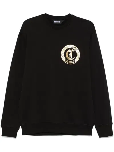 Just Cavalli Logo-print Sweatshirt In Black