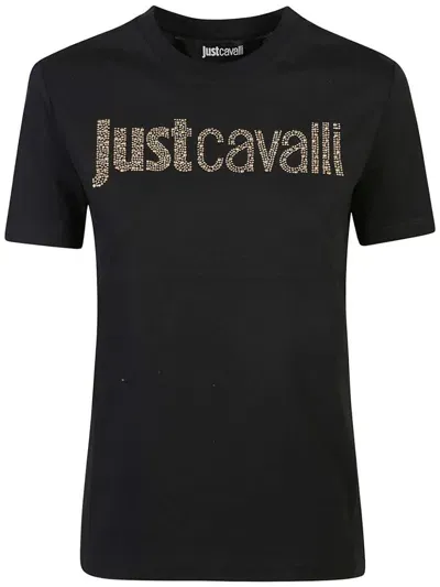 Just Cavalli Logo T-shirt In Black