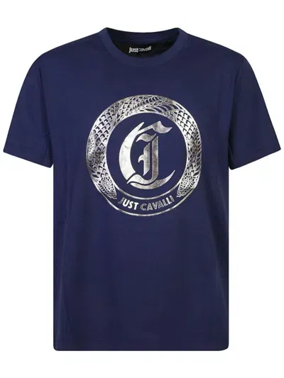 Just Cavalli T-shirts And Polos In Blue