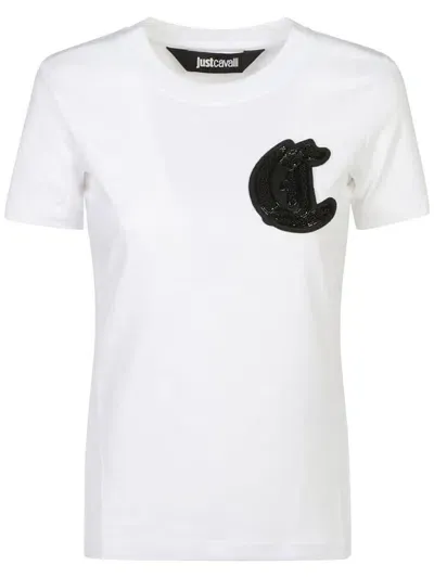 Just Cavalli T-shirts And Polos In White