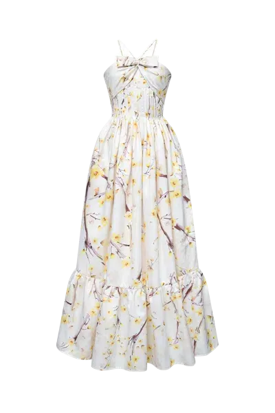 Justin Tong Denny Dress In White