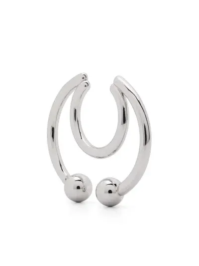 Justine Clenquet Jamie Earcuff-palladium In Silver