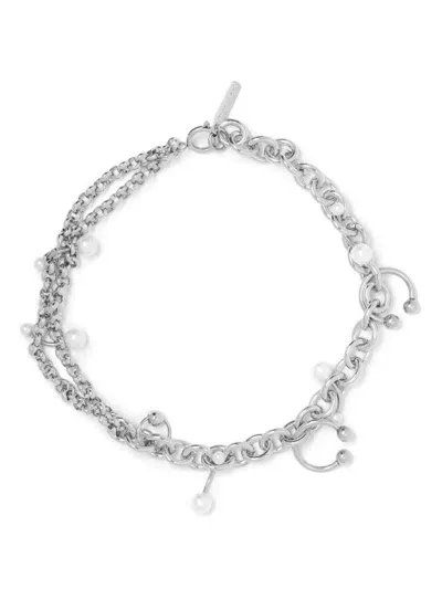 Justine Clenquet Layered-design Necklace In Silver