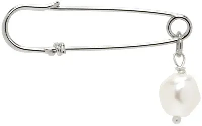 Justine Clenquet Silver Chelsea Single Earring In Palladium