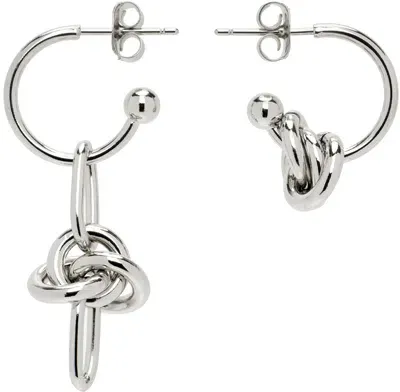 Justine Clenquet Silver Daria Earrings In Palladium