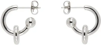 Justine Clenquet Silver Ethan Earrings In Palladium