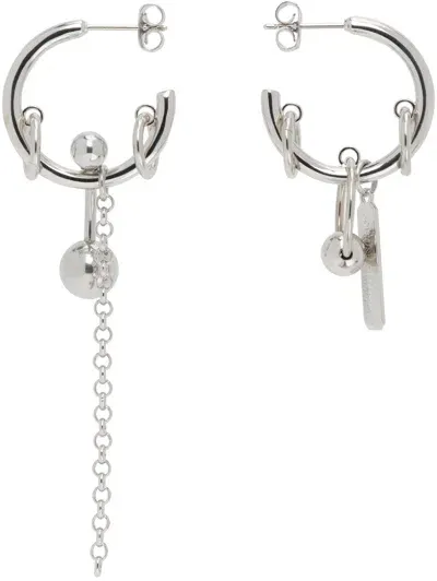 Justine Clenquet Silver Evie Earrings In Palladium