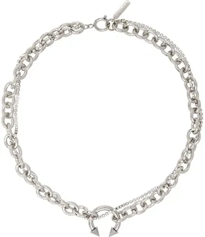 Justine Clenquet Silver Gale Necklace In Palladium