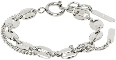 Justine Clenquet Silver Jerry Bracelet In Palladium