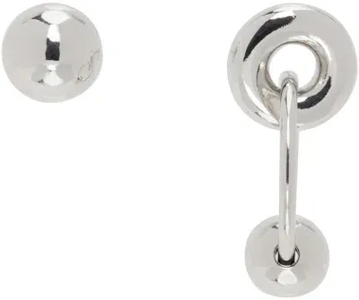 Justine Clenquet Silver Marley Earrings In Palladium