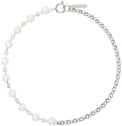 Justine Clenquet Silver Moriah Necklace In Palladium