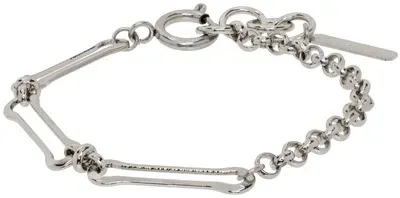 Justine Clenquet Silver Peter Bracelet In Palladium