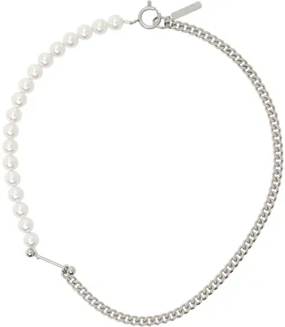 Justine Clenquet Silver Robyn Necklace In Palladium