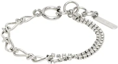 Justine Clenquet Silver Roxy Bracelet In Palladium