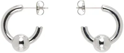 Justine Clenquet Silver Sam Earrings In Palladium