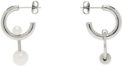 Justine Clenquet Silver Tilda Earrings In Palladium