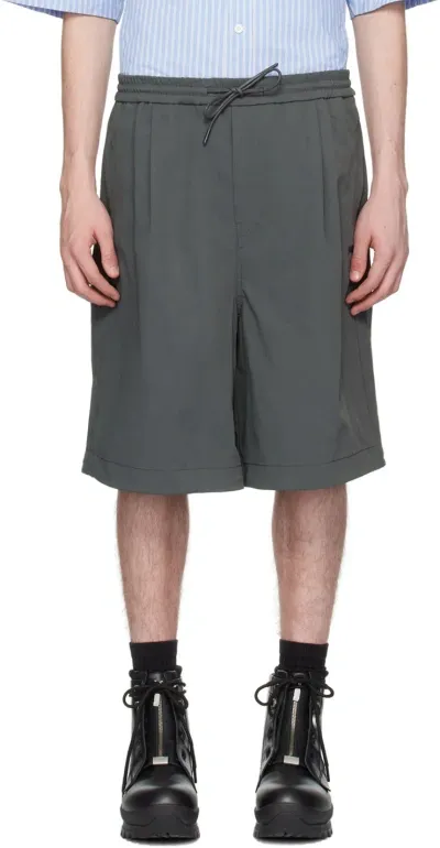 Juunj Gray Drawstring Shorts In 3 Grey