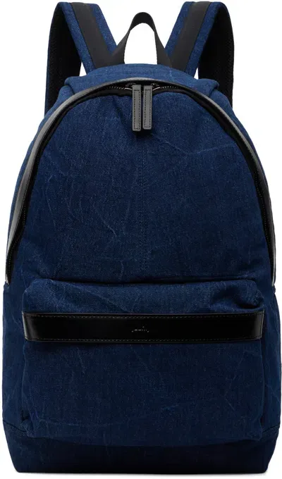 Juunj Blue Denim Backpack In P Blue